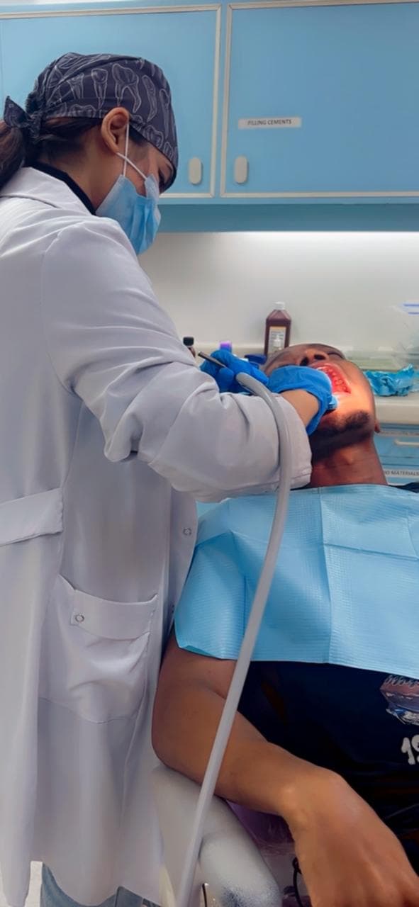 Dr. Tarannum with Patient